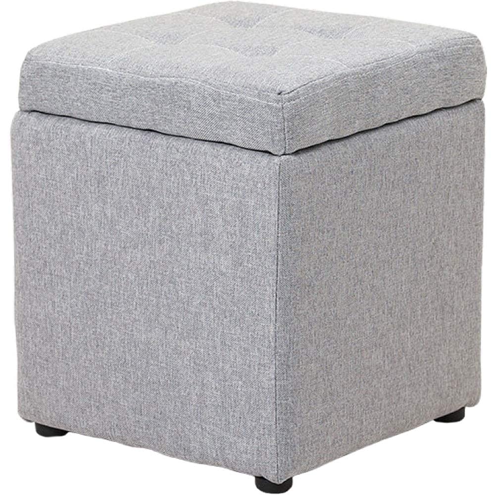 Multifunctional Storage Ottoman Foot Stool with Removable Cover - Space Saving Toy Box & Seat for Living Room, Bedroom, Nursery - Perfect for Home Decor, Relaxing & Organization