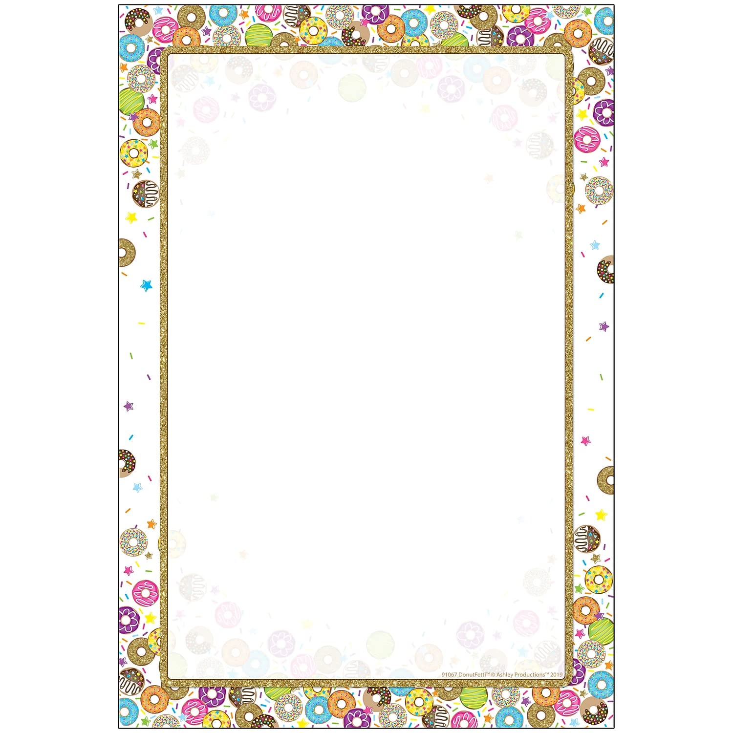 Ashley Productions Smart Poly Chart - DonutFetti Blank Dry Erase Learning Poster 13