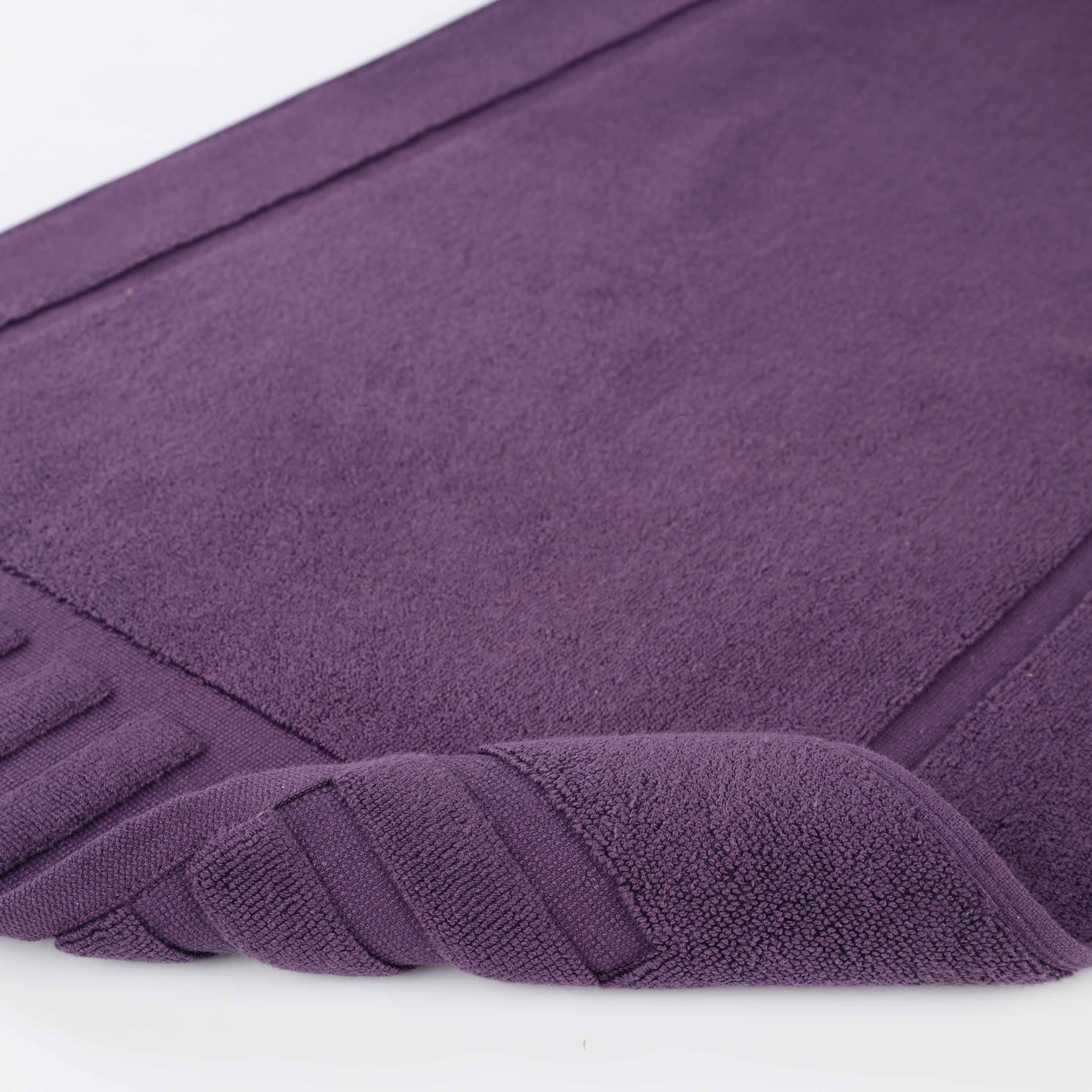 Premium Cotton Modern Geometric Border Absorbent Bath Mat Set of 2 - Non-Slip Soft Bathroom Rug for Bathroom Floor, Shower, Vanity Area - Home Decor Essentials