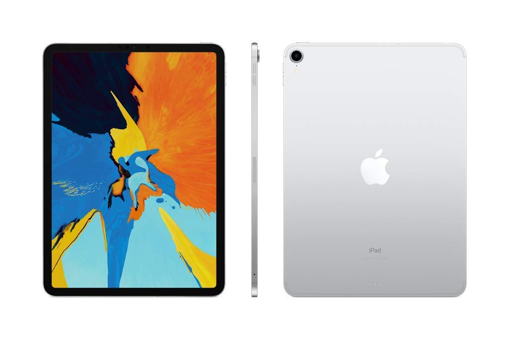2018 Apple iPad Pro 11-inch Wi-Fi + Cellular 256GB Silver (Renewed) - Perfect for Business, Travel & Creative Work