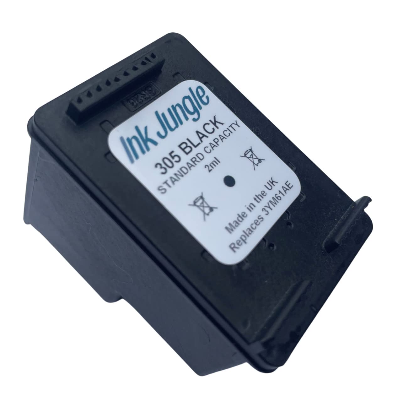 Original Title: Ink Jungle 305 Black Ink Cartridge For HP ENVY 6020e Printer Replaces HP 305   Optimized Title: **HP 305 Black Ink Cartridge Replacement for HP ENVY 6020e Printer - High-Quality Compatible Ink - Perfect for Home & Office Printing**    (Note: The optimized title improves SEO by including the brand name (HP) first, specifying compatibility, highlighting quality, and adding a usage scenario for better search relevance.)