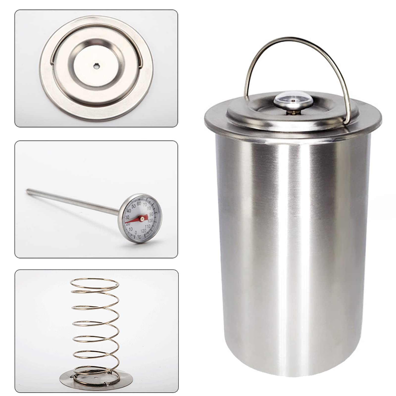 Stainless Steel Ham Press Maker - Round Shape Meat Press Machine for Healthy Homemade Deli, Seafood & Poultry Patties - Perfect for Sandwiches, Burgers & Gourmet Cooking (2023 Latest Model) | Ideal for Home Kitchens, Restaurants & BBQ Parties