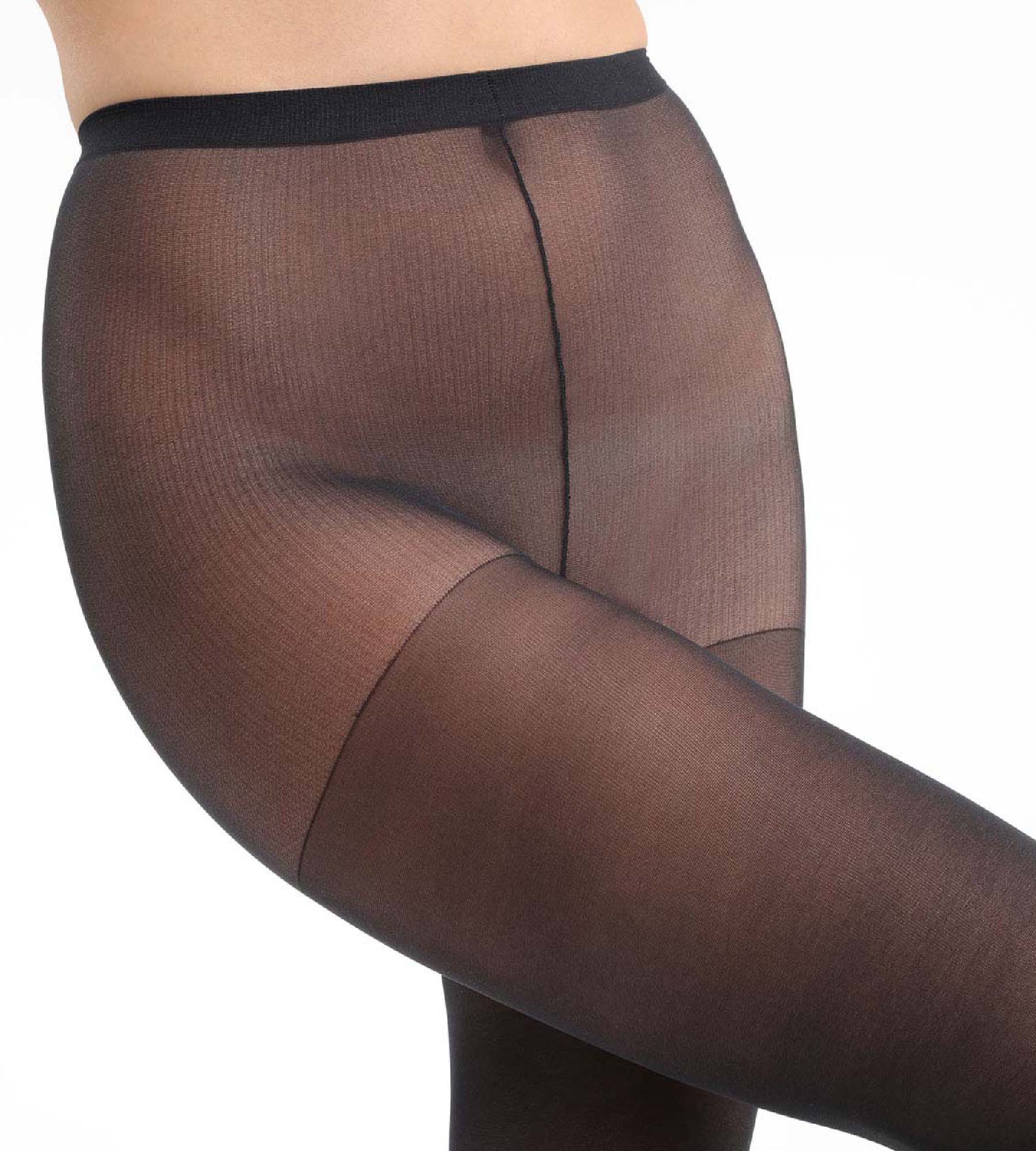 Beauty Resist 25D Semi-Opaque Black Tights - Comfortable & Durable Women's Pantyhose for Work, Party & Everyday Wear
