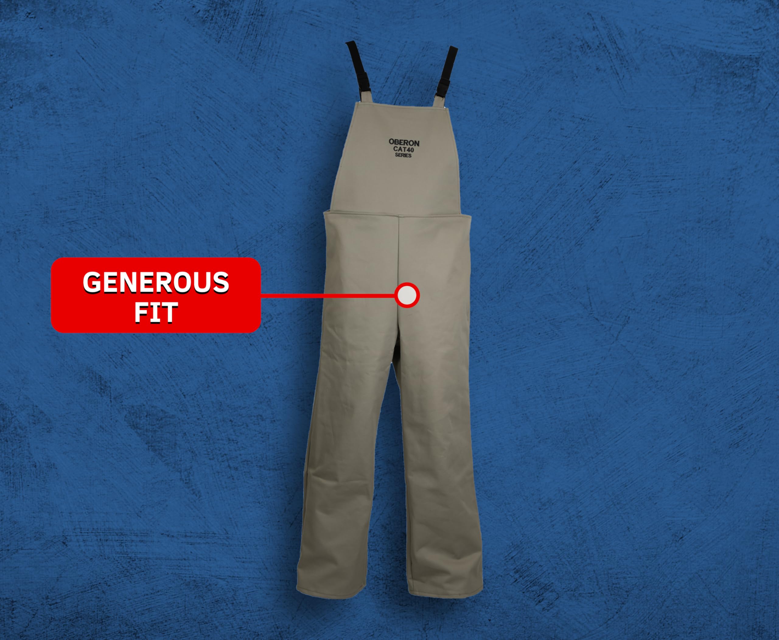 Oberon Arc Flash Bib Overalls - 40CAL CAT Series - Heavy Duty Flame Resistant Work Coveralls for Electrical Safety - Ideal for Electricians, Linemen & Industrial Workers