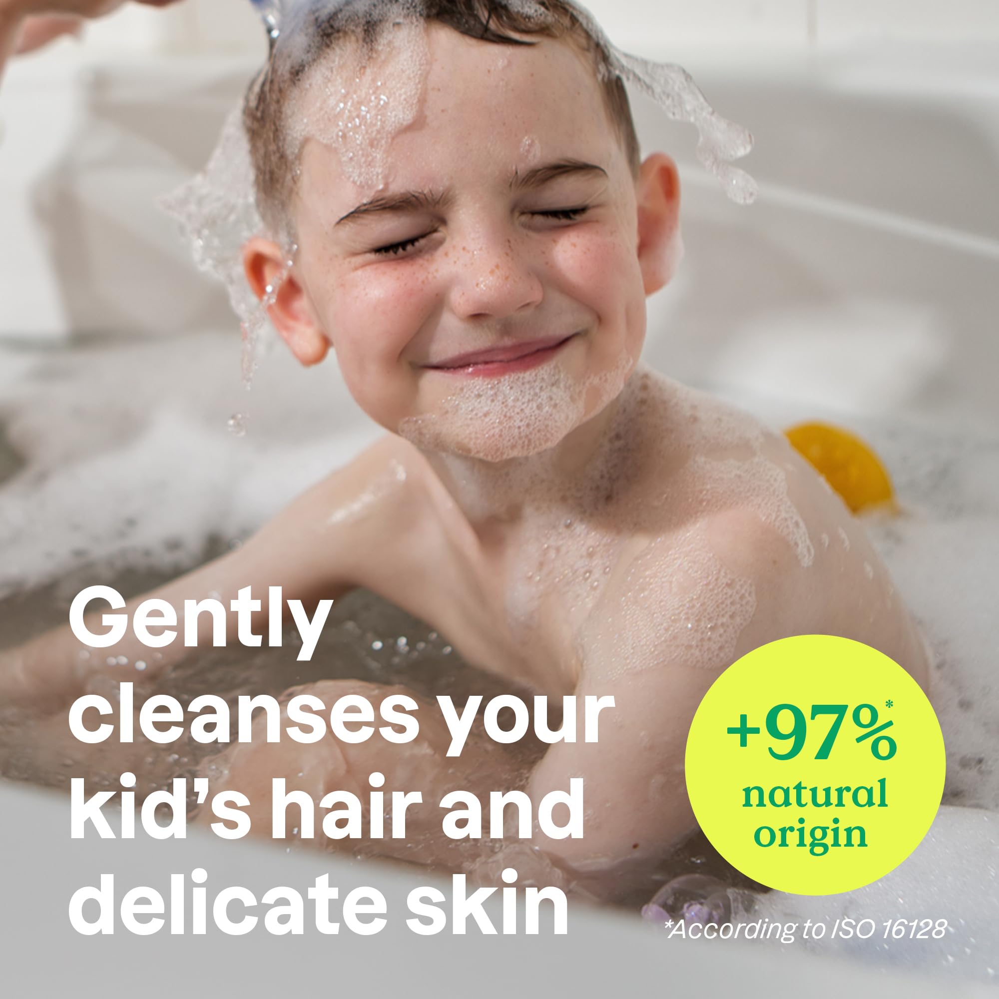 ATTITUDE Kids Shampoo & Body Wash - EWG Verified, Dermatologist Tested | Plant-Based, Vegan Hair & Body Cleanser with Blueberry Scent | 16 Fl Oz | Gentle for Daily Bath Time & Sensitive Skin