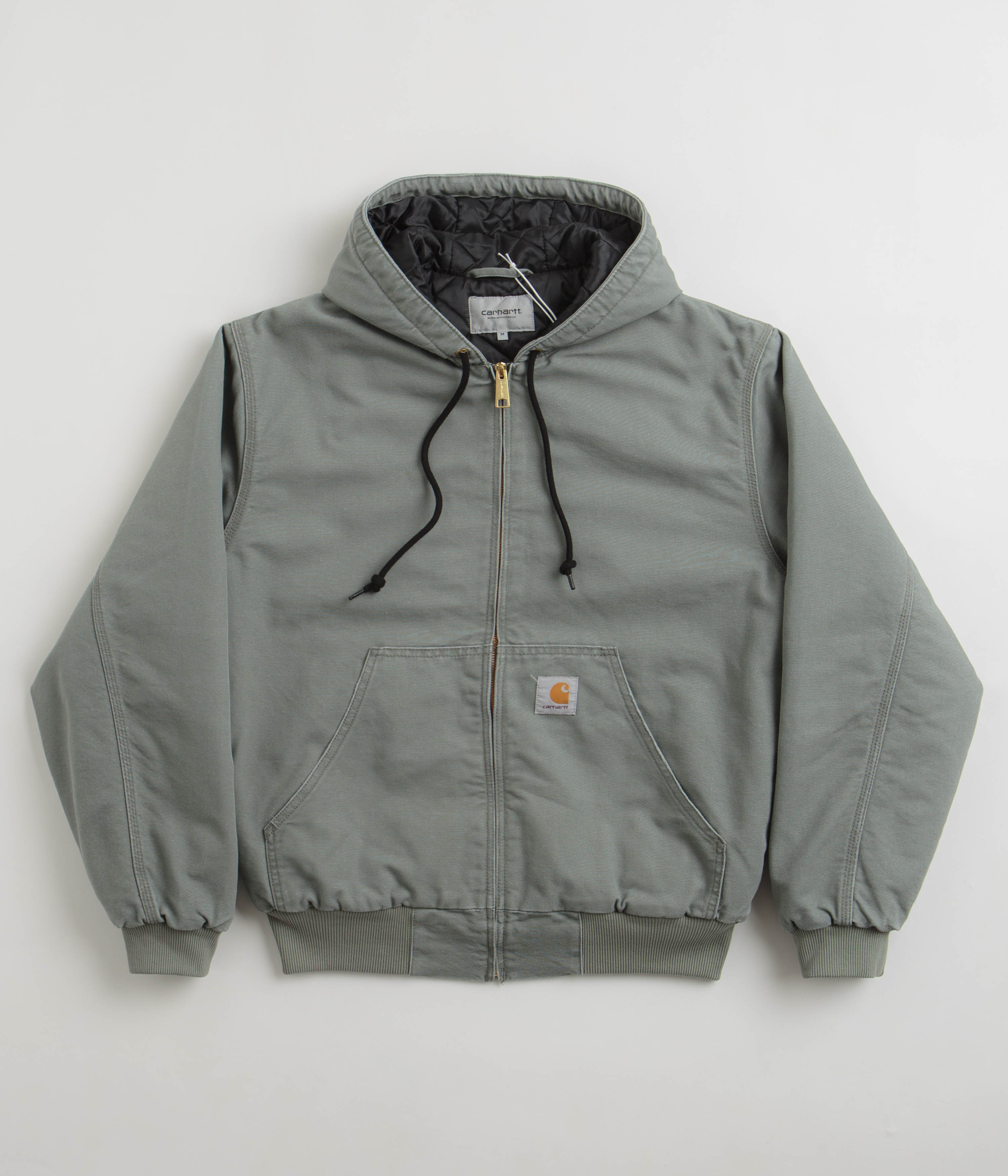 Carhartt OG Active Jacket for Men - Durable Workwear in Smoke Green - Perfect for Outdoor Jobs, Hiking & Casual Wear