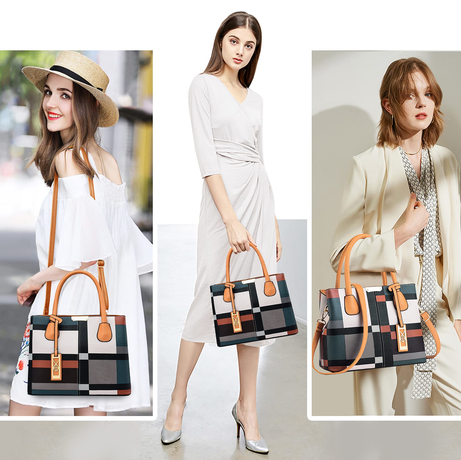 CHICAROUSAL Women's Leather Crossbody Bag - Stylish Tote & Shoulder Purse for Daily Use