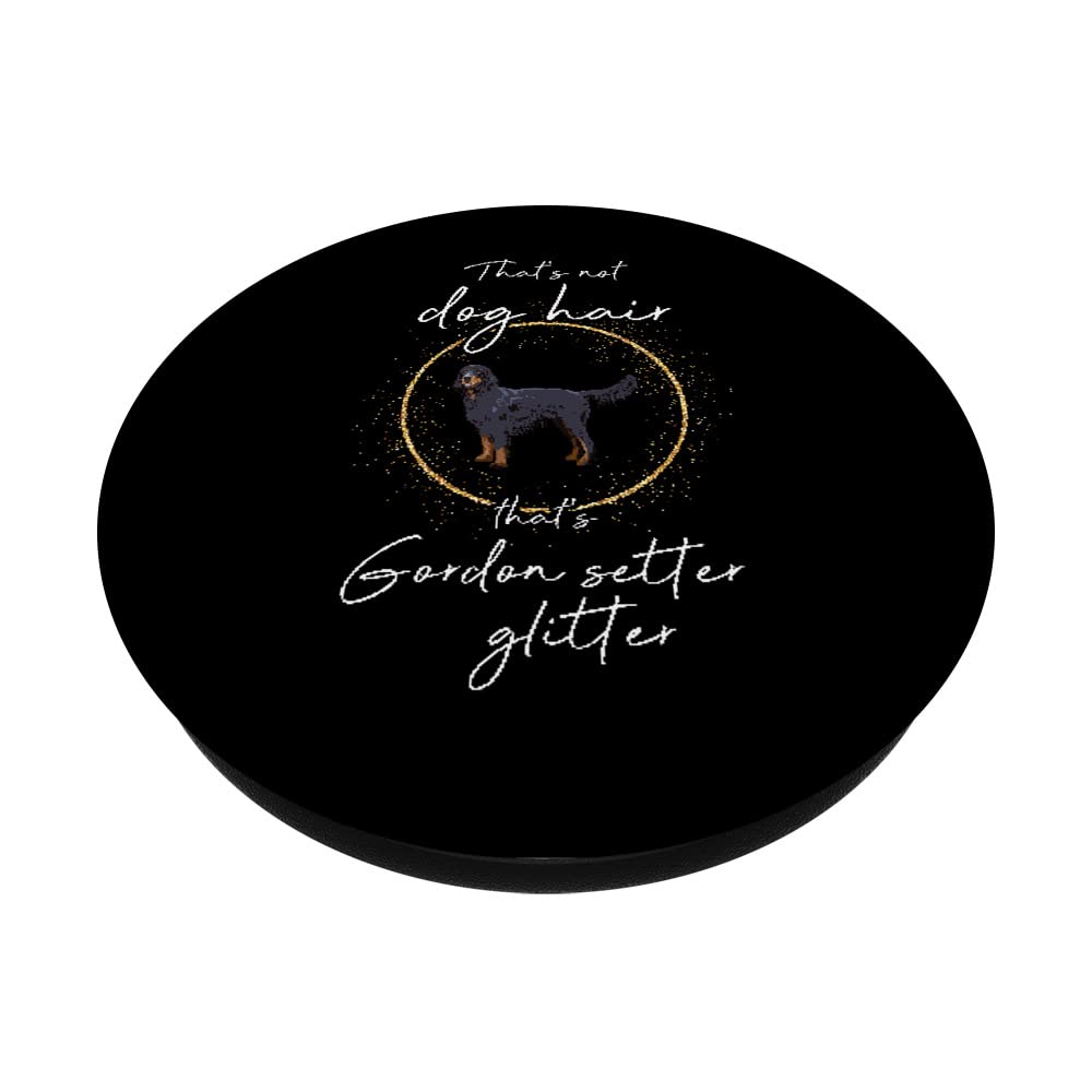 Gordon Setter Glitter Dog PopSockets Swappable PopGrip - Cute Dog Hair Accessory for Dog Moms - Perfect for Phones, Tablets & Laptops