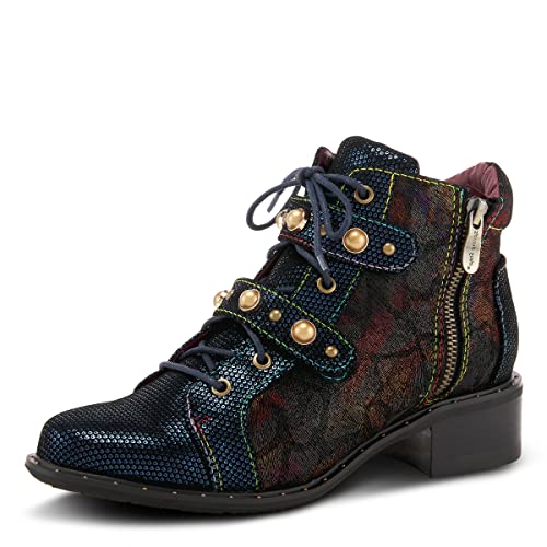 Spring Step L'Artiste Women's Chrissy Bootie - Comfortable Ankle Boots for Women, Fashionable Low Heel Booties for Casual & Office Wear