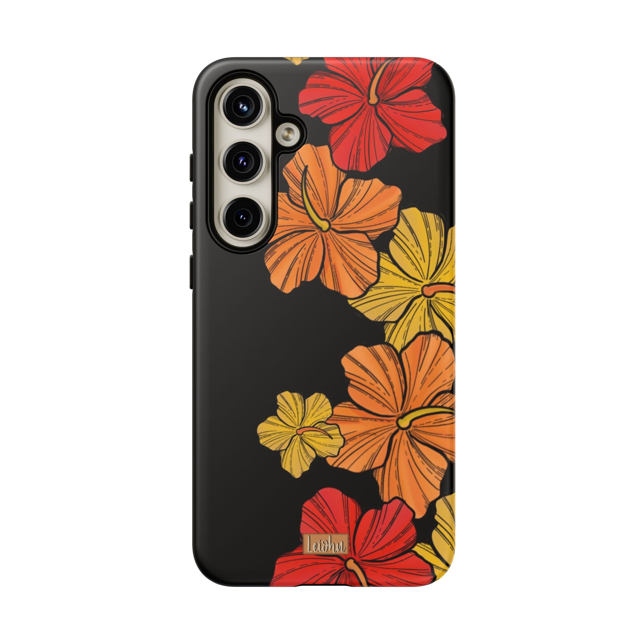 Vintage Hibiscus Pattern Samsung Galaxy Phone Case - Stylish Protective Cover for Galaxy S21/S20/S10/Note 20 - Perfect for Everyday Use, Travel & Gifting