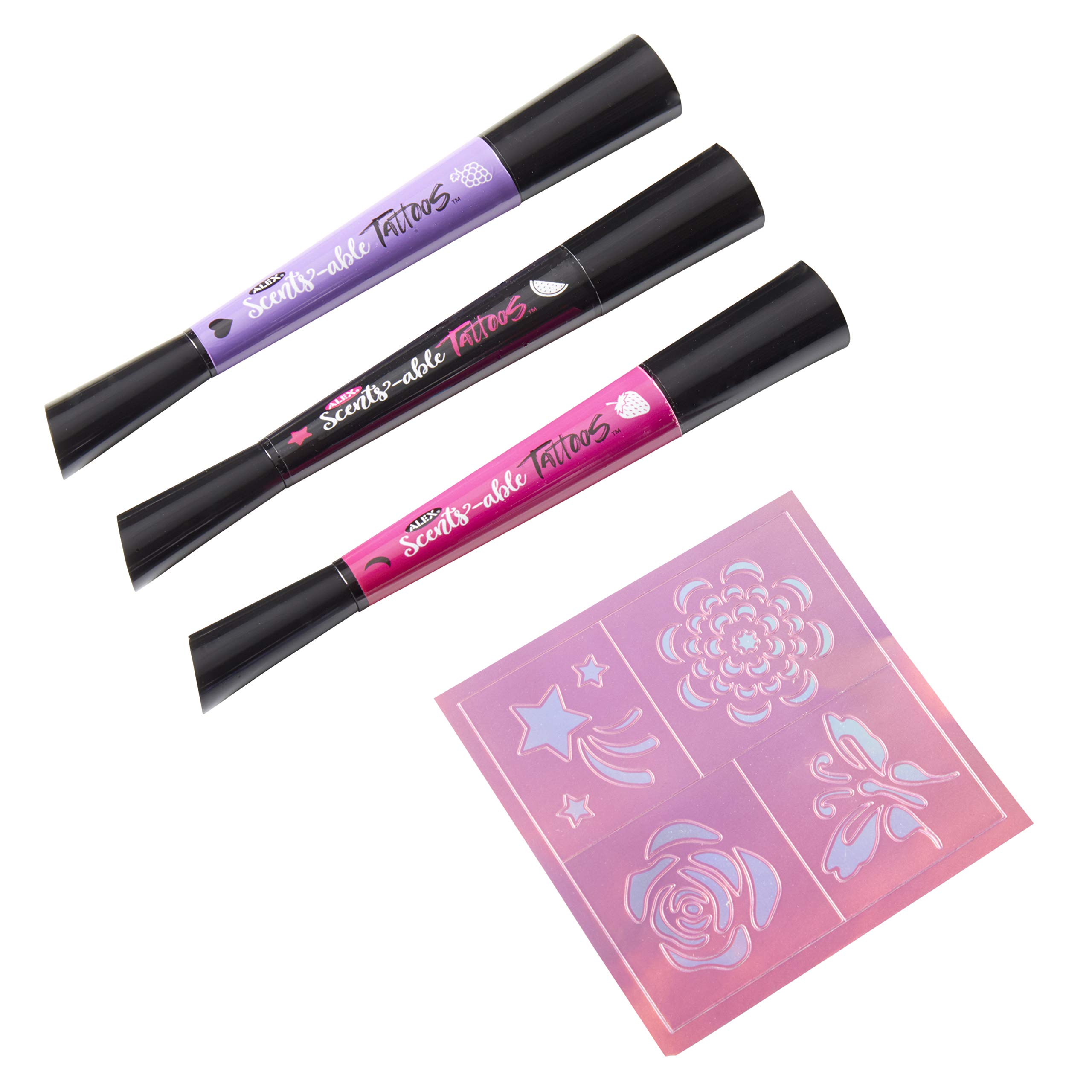 ALEX Spa Scents-Able Tattoos - Fragrant Temporary Tattoos for Women & Girls - Perfect for Spa Days, Parties & Self-Care Moments