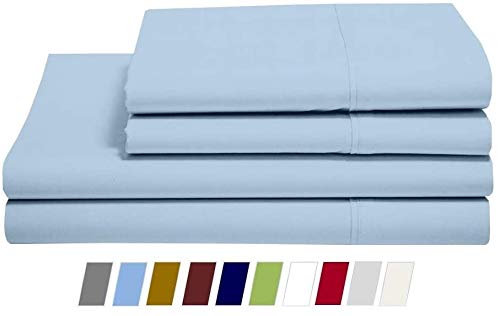 Premium 100% Certified Giza Egyptian Long Staple Cotton Sheets Set - California King Size (4-Piece) with 18