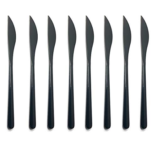 Black Dinner Knife 8p
