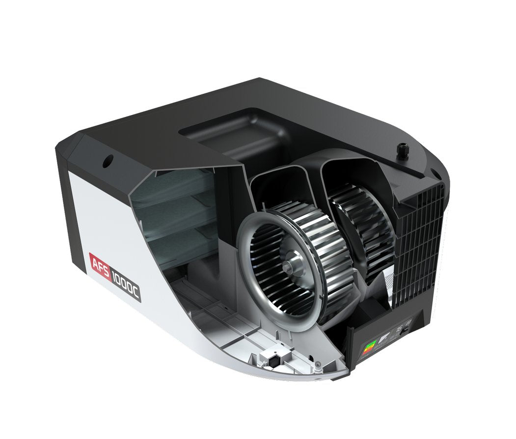 AFS 1000C Air Filtration System - 1000CFM High Capacity Air Purifier for Home & Workshop | Perfect for Dust Removal, Allergy Relief and Woodworking Projects