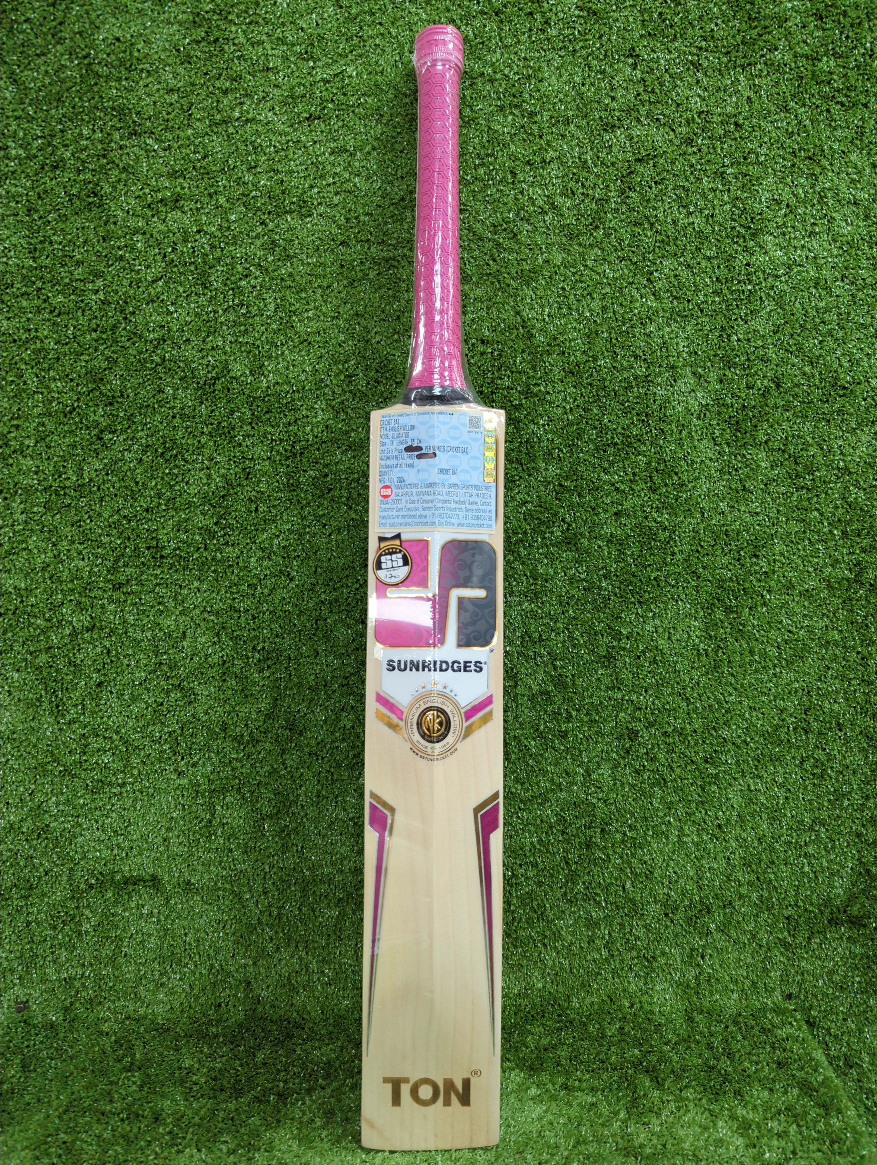 Premium SS Gladiator English Willow Cricket Bat - Handcrafted for Power & Performance | Perfect for Professional Matches & Training Sessions