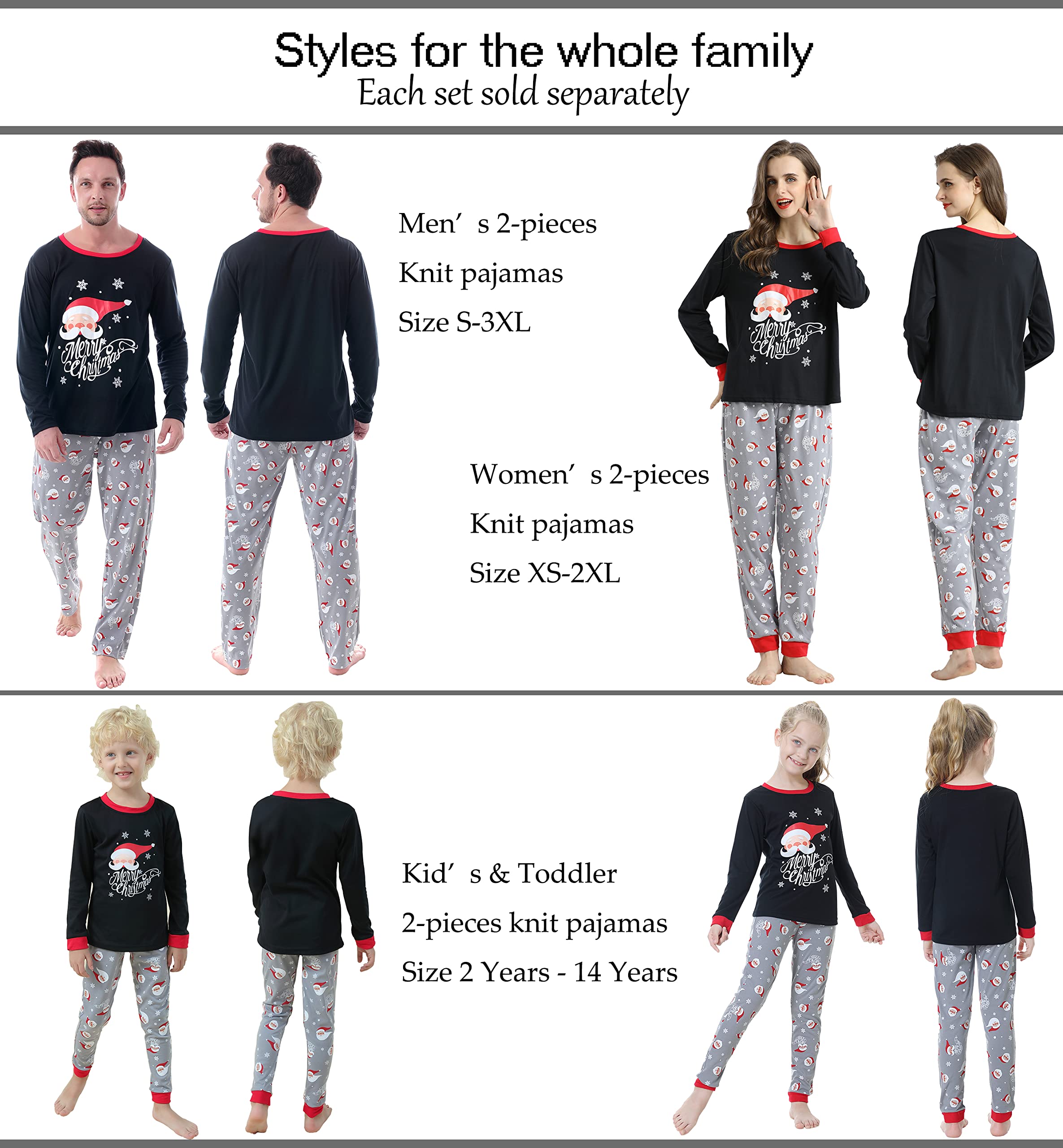 Cute Polar Bear Pajama Set - Family Matching Sleepwear for Christmas & Night