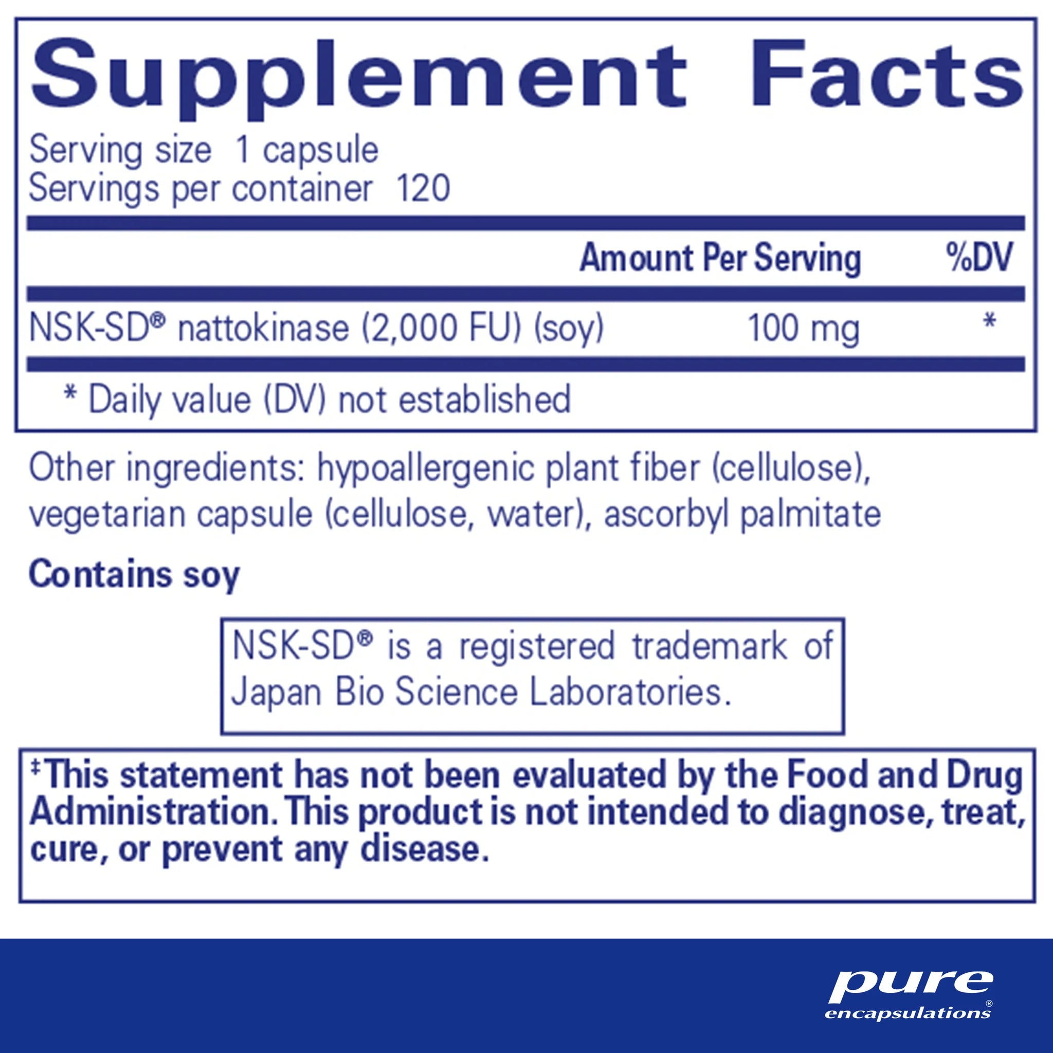 NSK SD 100mg 60 Capsules - Premium Quality Supplement for Immune Support & Wellness | Perfect for Daily Health Routine & Active Lifestyle