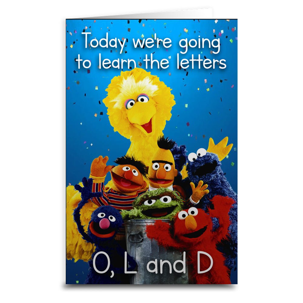 Sesame Street 'You're Old' Funny Birthday Card - Perfect for Adult Humor & Milestone Birthdays