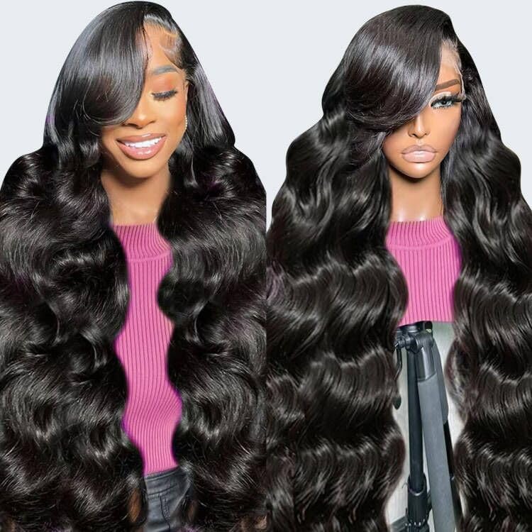 13x6 HD Lace Front Wigs Human Hair - 250% Density Pre Plucked Body Wave Glueless Wig with Baby Hair for Black Women (32 Inch) | Perfect for Daily Wear, Special Occasions & Protective Styling