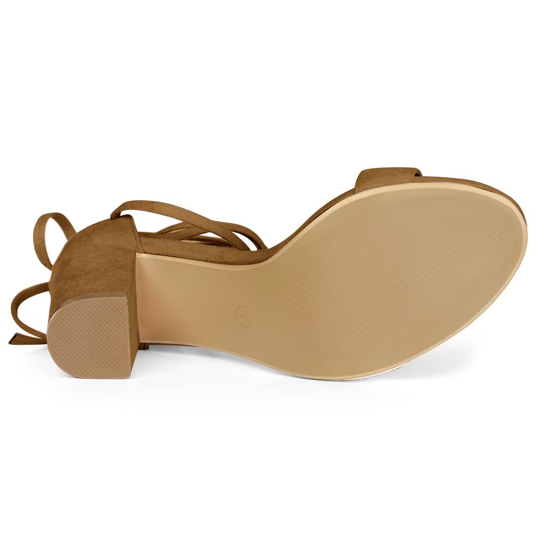 Allegra K Women's Strappy Chunky High Heel Sandals with Tie-Up Detail - Perfect for Parties, Weddings & Night Out