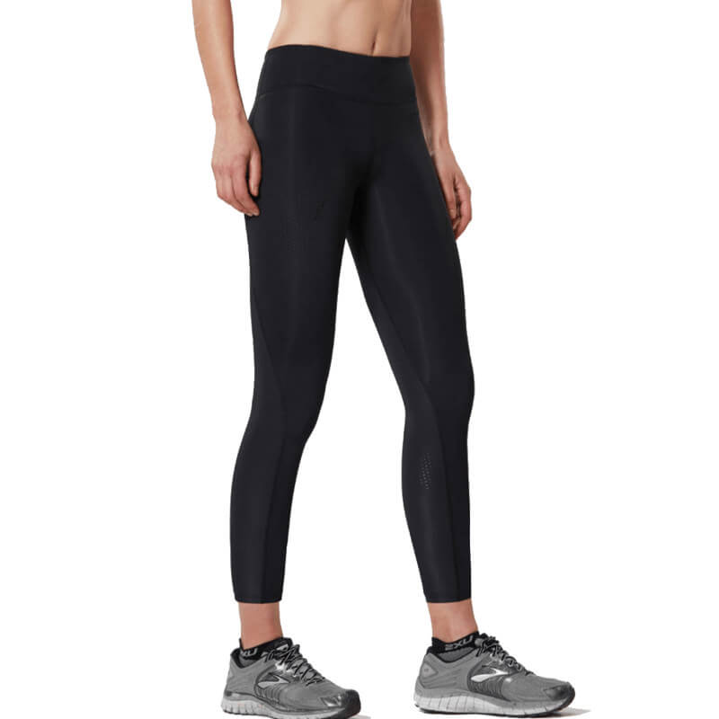2XU Women's Midrise 3/4 Compression Tights - High Performance Workout Leggings for Running, Yoga & Gym Training