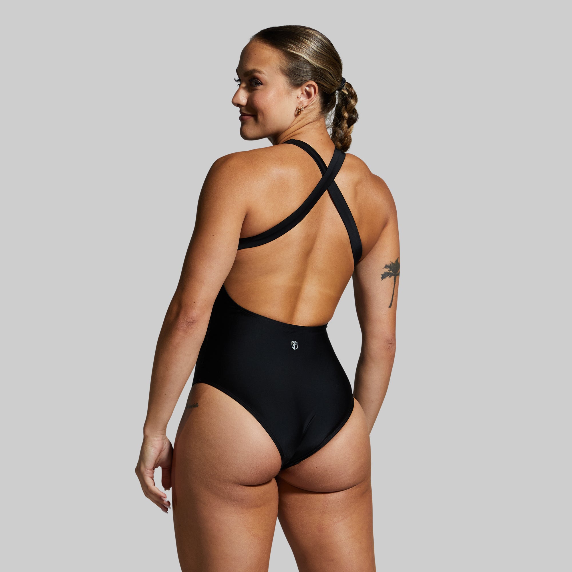 One Piece Swimsuit for Women - Freestyle Black Monokini Bathing Suit - Perfect for Beach Vacation, Pool Party & Summer Swimwear