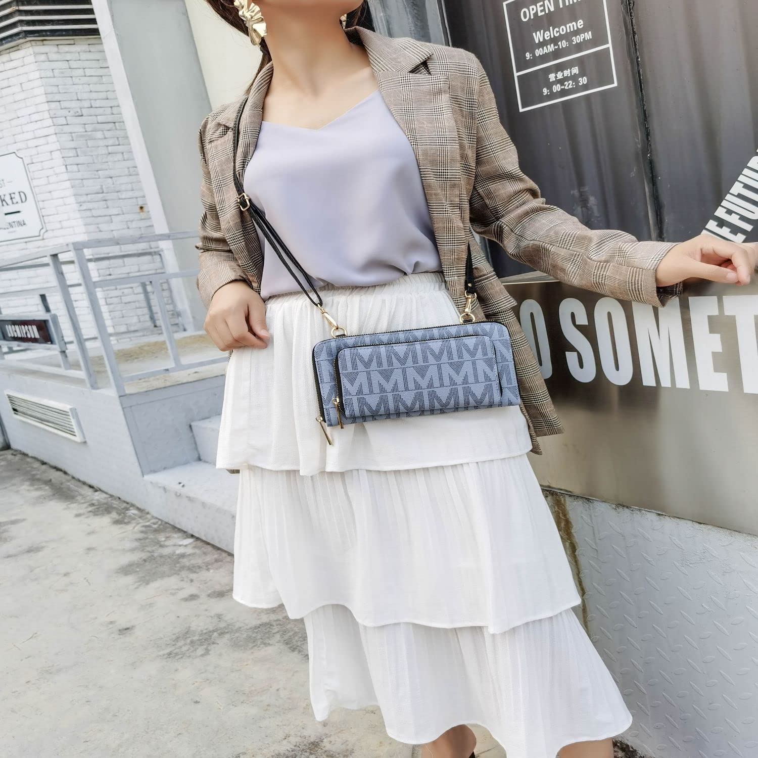 MKF Collection Vegan Leather Crossbody Phone Bag for Women - Stylish Shoulder Bag, Wallet Purse & Handbag by Mia K | Perfect for Everyday Use, Travel, Shopping and Parties