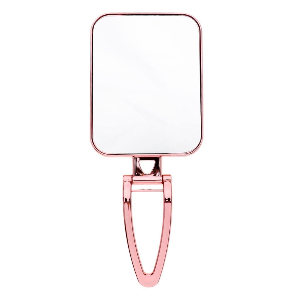 LOSA Durable Square Makeup Mirror - Free-Standing Vanity Mirror for Bathroom & Dorm - Pink Cosmetic Mirror with Adjustable Tilt, Perfect for Makeup Application, Skincare & Hair Styling