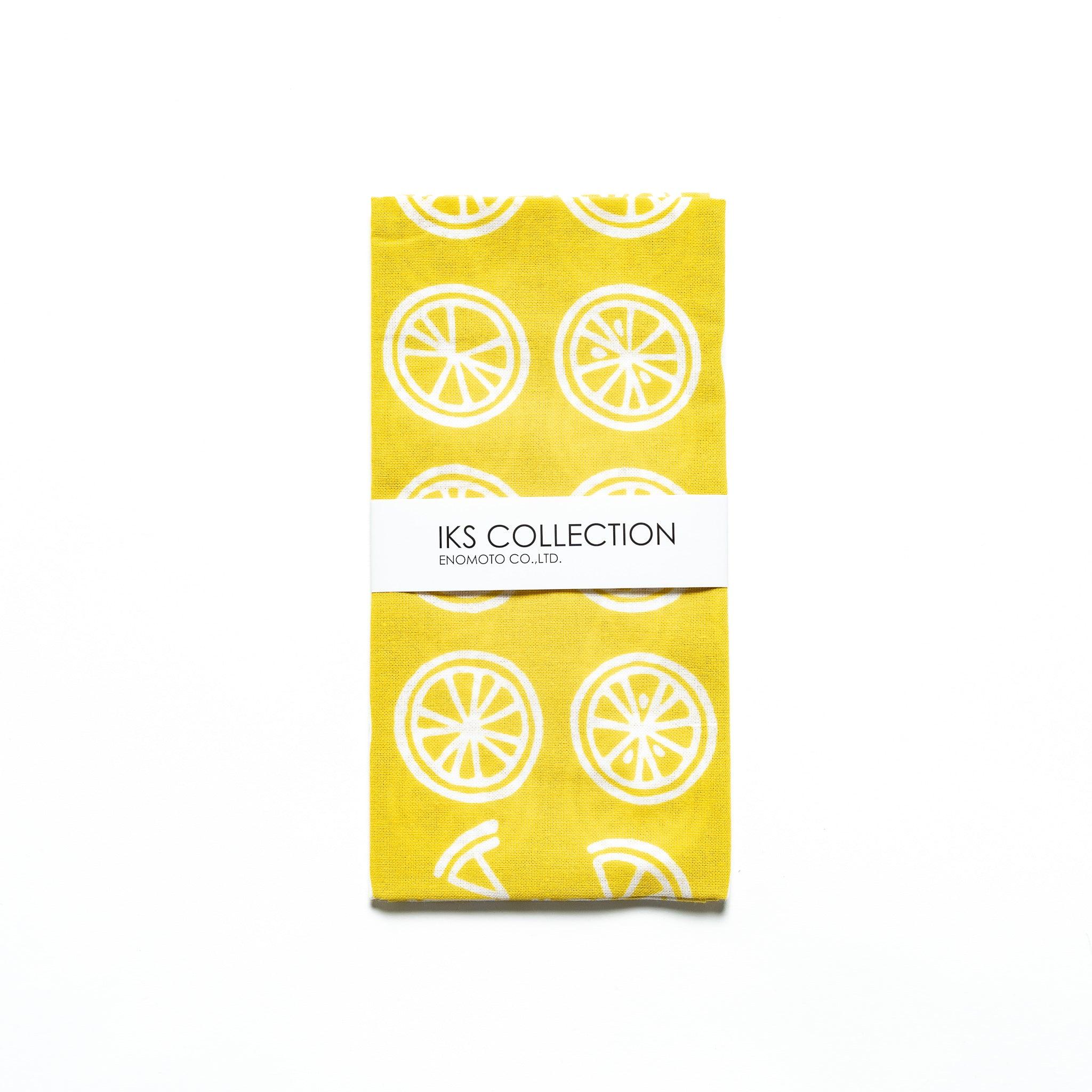 Premium Japanese Lemon Print Tenugui Hand Towel - Soft, Absorbent & Quick-Drying for Kitchen, Gym & Travel - Traditional Cotton Towel for Home, Yoga & Gift Giving