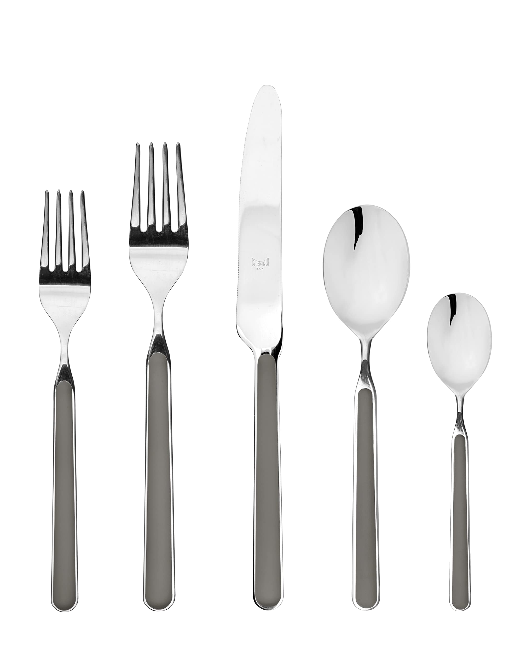 Premium MEPRA 18/10 Stainless Steel Flatware Set - 20-Piece Silverware Cutlery Set for 4, Dishwasher Safe, Elegant Dining & Entertaining, Perfect for Weddings, Holidays & Everyday Use