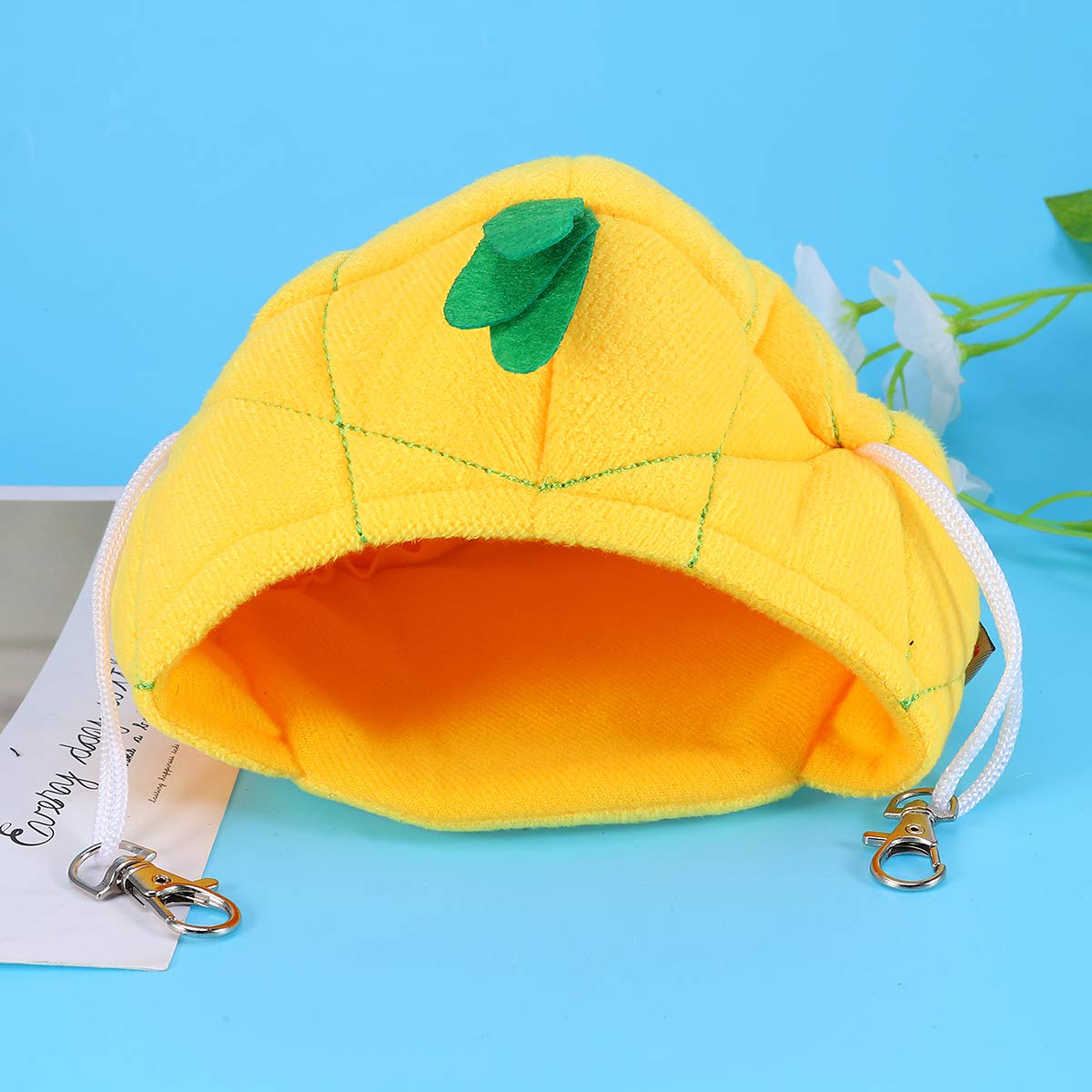 iplusmile Frog Decorations for Hamster Cage - Cute Frog & Banana Nest Pet House, Winter Hideout for Small Animals - Perfect for Hamster, Gerbil, Mouse Habitat Accessories