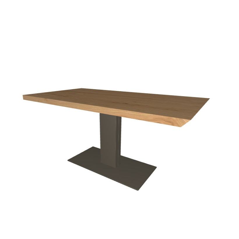 ELVIS Solid Wood Dining Table - Modern Farmhouse Style Kitchen Table for 4-6 People, Perfect for Family Meals & Entertaining Guests