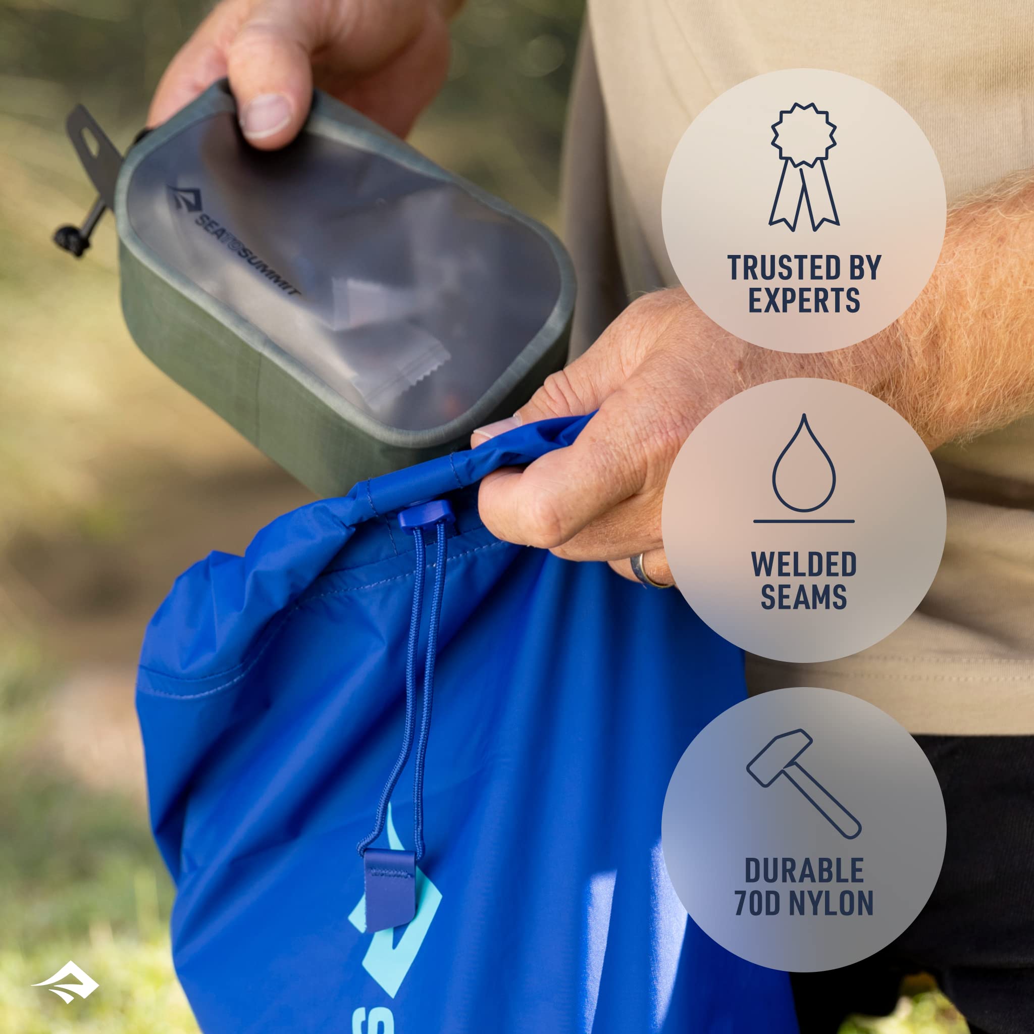 Sea To Summit Waterproof Travel Pouch Set - Lightweight & Durable for Camping, Hiking, and Outdoor Adventures