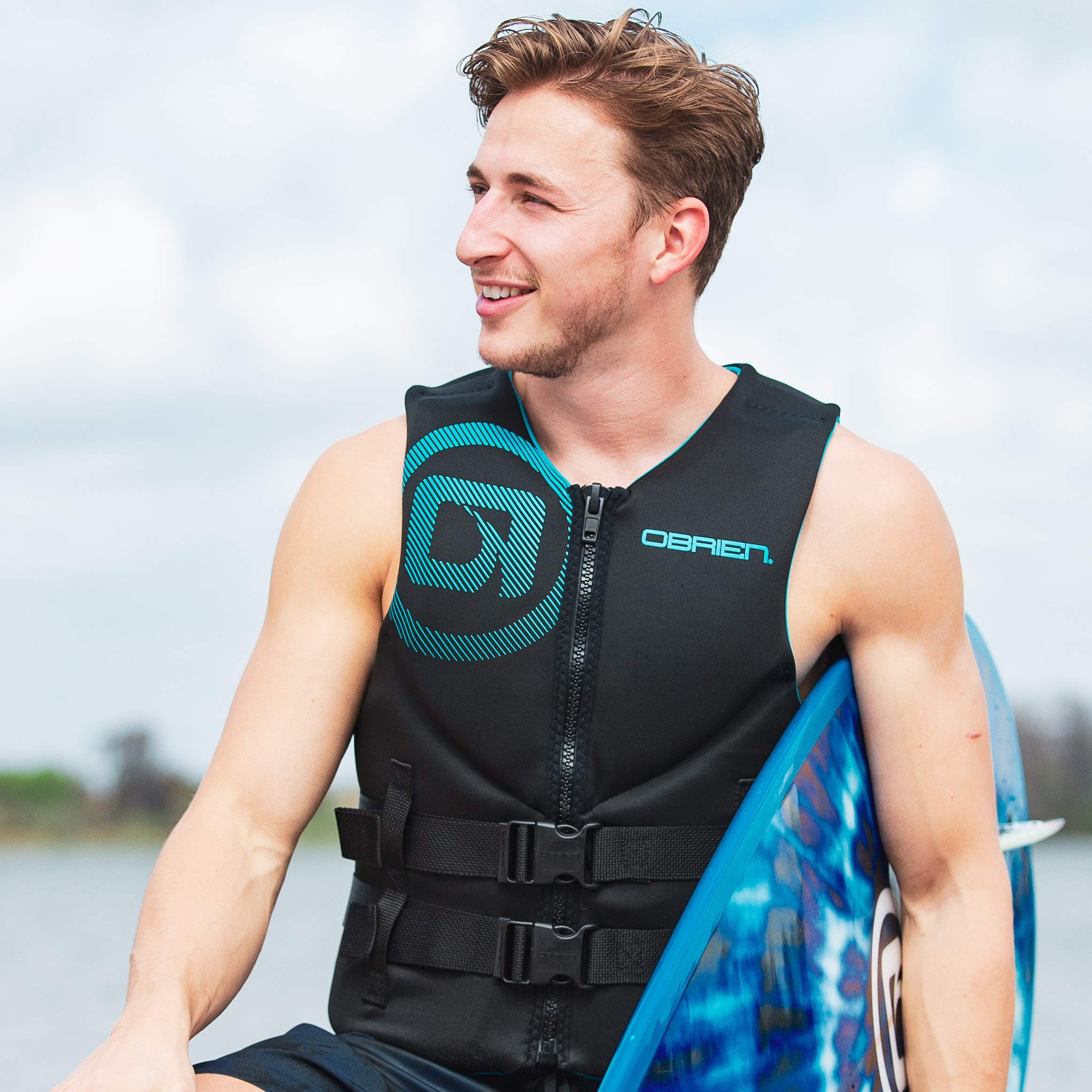 O'Brien Men's Traditional Neoprene Life Jacket - USCG Approved PFD for Boating, Fishing & Water Sports | Comfortable & Durable Safety Vest for Adults