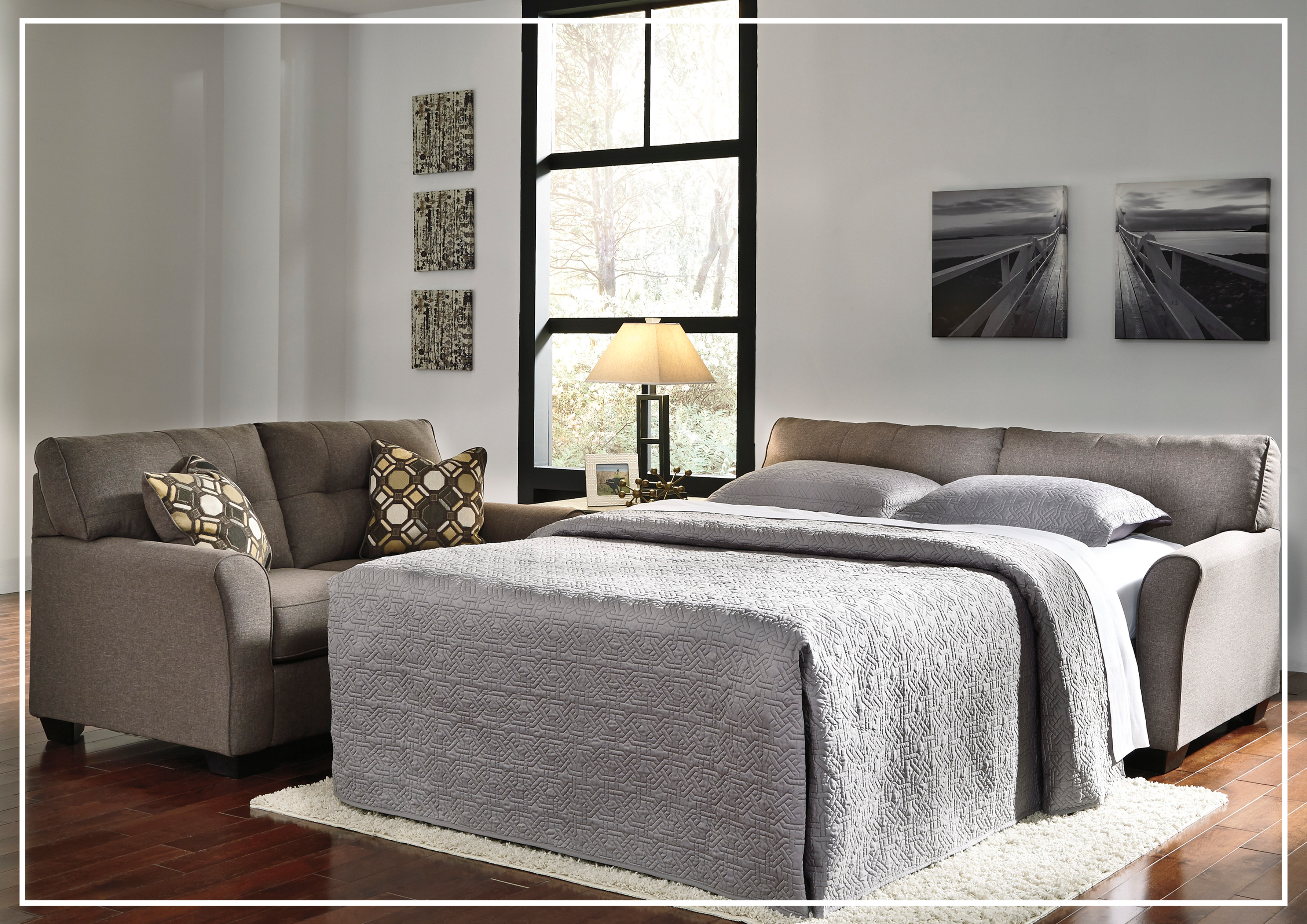 Gio Italia Tanner Full XL Fabric Sofa Sleeper - Convertible Sleeper Sofa Bed for Small Spaces, Comfortable Couch for Living Room, Guest Room & Apartment | Perfect for Overnight Guests, Movie Nights & Relaxing