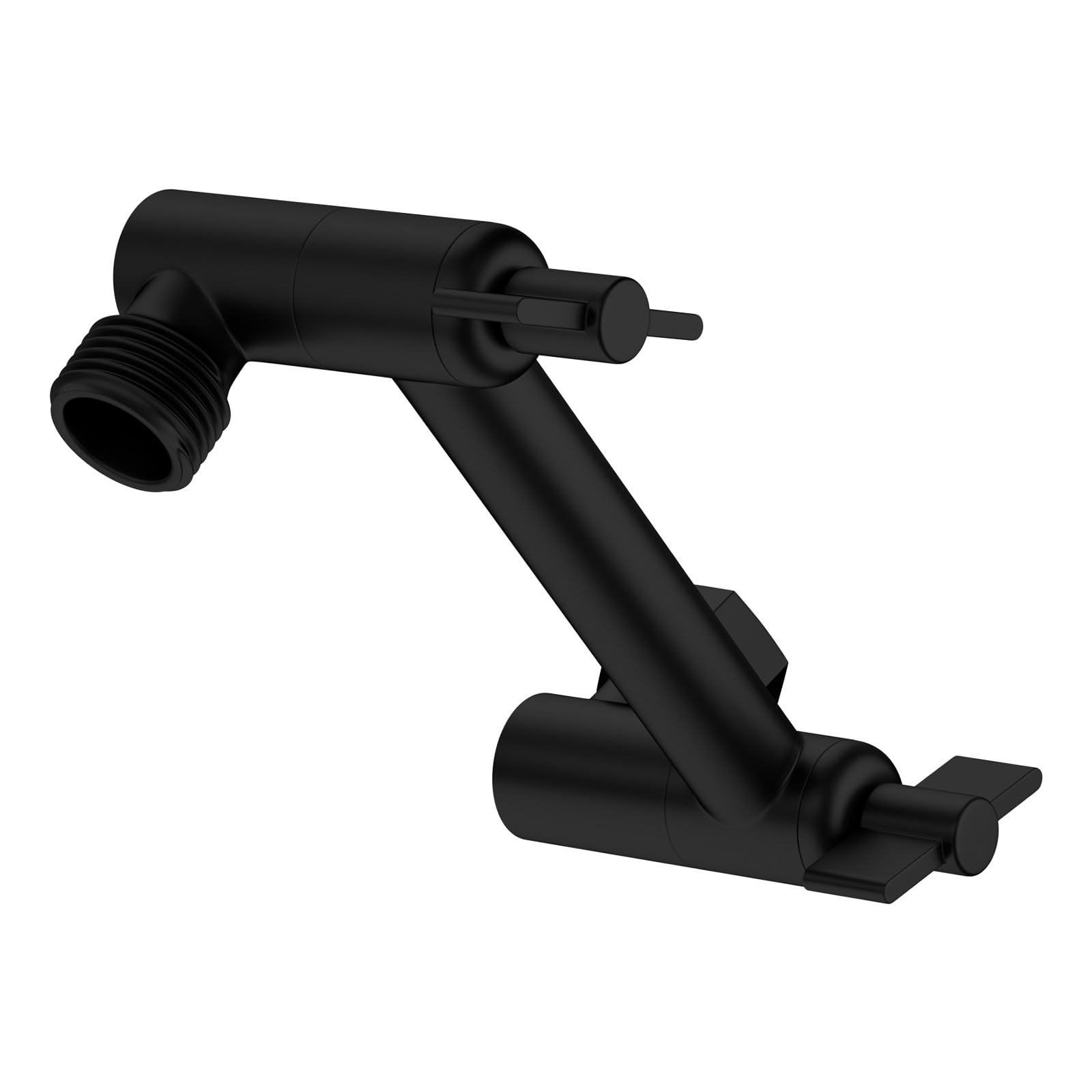 Lordear 4 Inch Black Shower Extension Arm - Adjustable Height & Angle Stainless Steel Shower Head Extender with Universal Connection for Rain Shower | Perfect for Bathroom Renovation & Spa-Like Shower Experience
