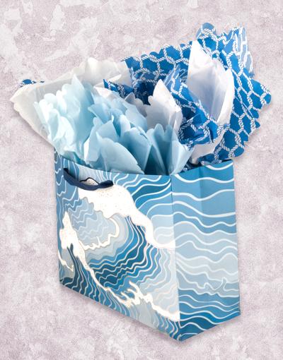 Big Waves (Market) Gift Bags - Premium Party Favor Bags for Birthdays, Weddings & Baby Showers - Bulk Pack of 50 - Perfect for Candy, Treats & Small Gifts