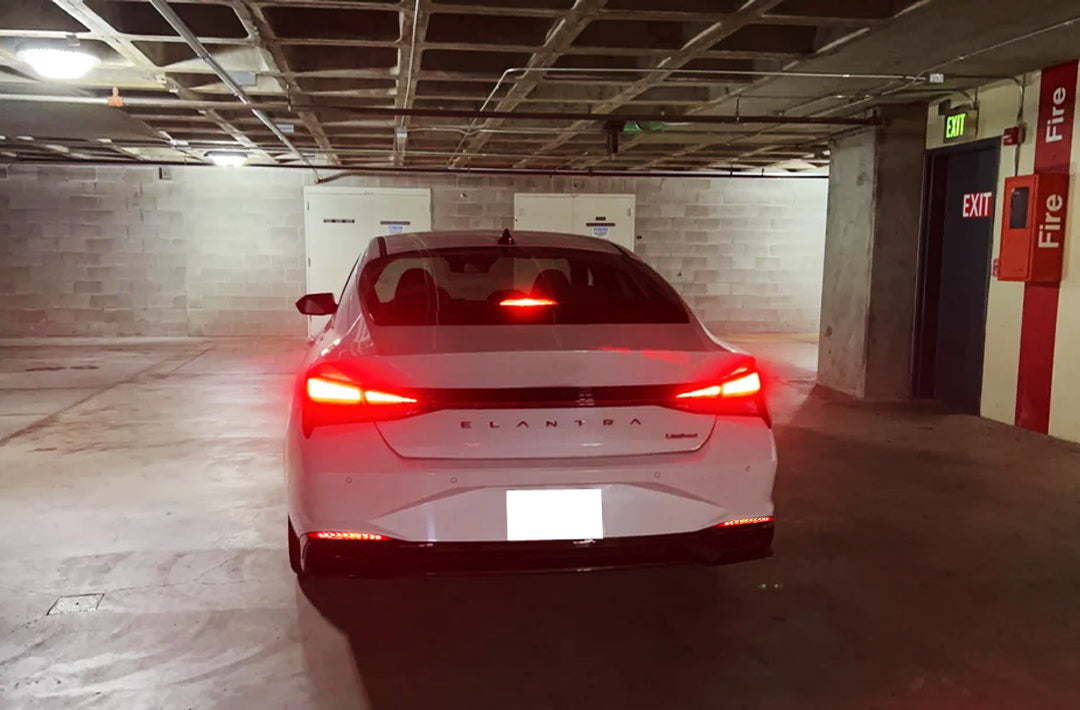 Full LED Bumper Reflector Brake & Sequential Turn Signal Lights for Hyundai Elantra 2021 2023 - Upgrade Your Car's Safety & Style for Night Driving & Daily Commute