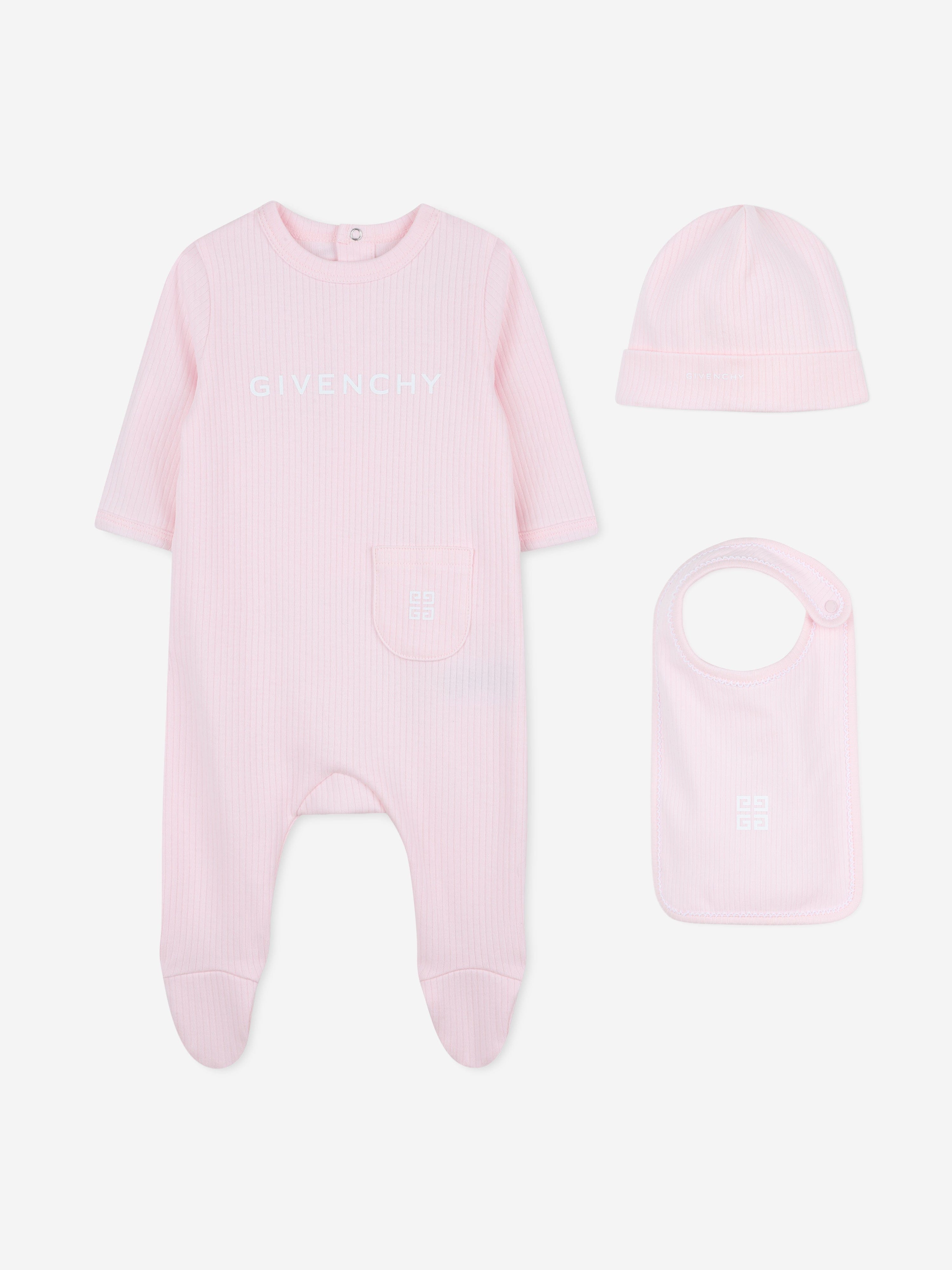 Adorable Pink Baby Girls' Babygrow Set - Soft Cotton Bodysuit & Pants Outfit for Newborns & Infants - Perfect for Playtime, Nursery & Photo Shoots