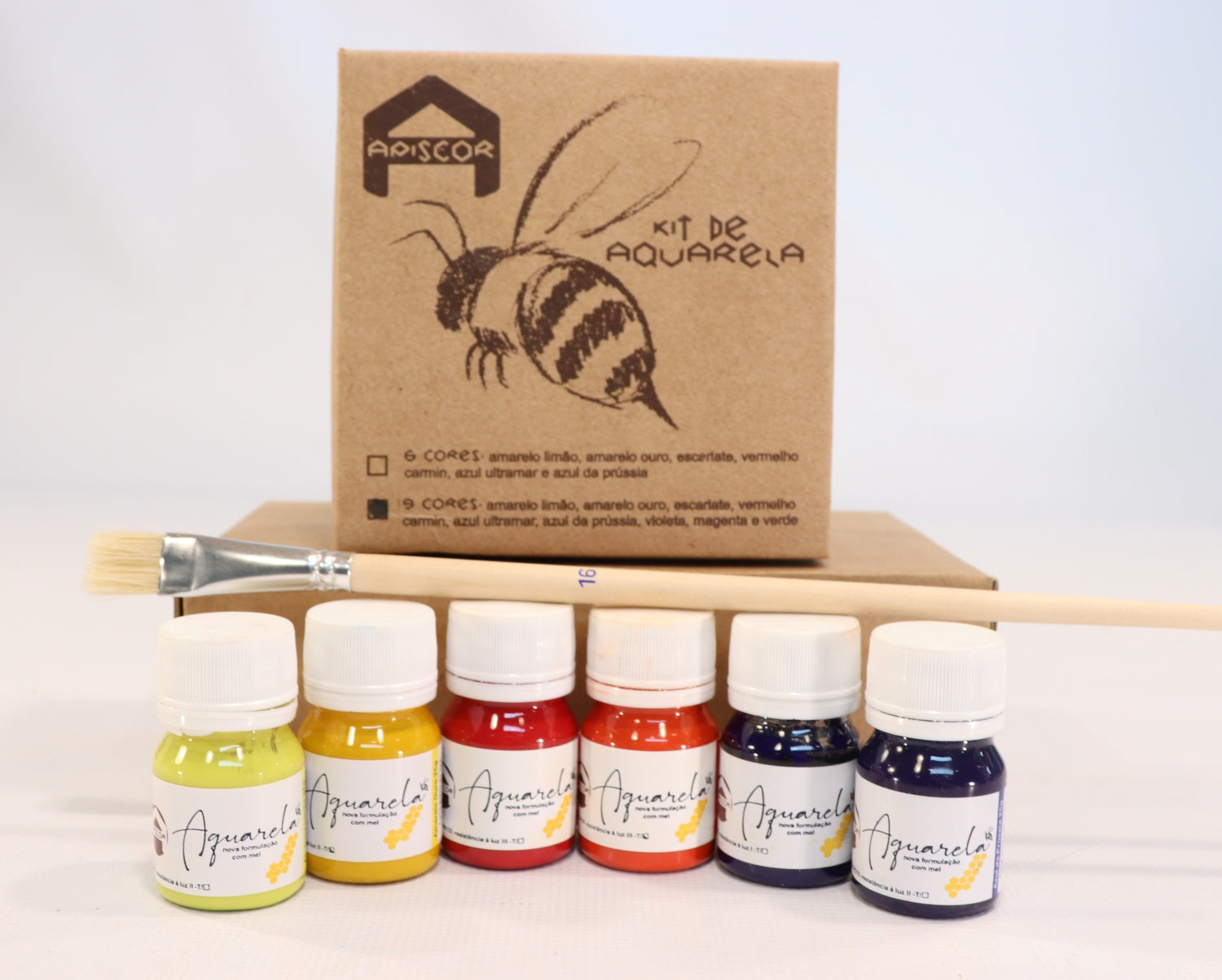 Apiscor Watercolor Paint Set - 6 Primary Colors for Artists & Beginners | Perfect for Painting, Sketching & DIY Art Projects