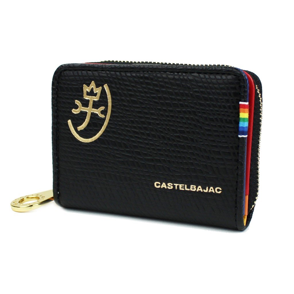 CASTELBAJAC RAINBOW Coin Purse 079611 Black - Stylish Wallet for Women, Perfect for Everyday Use & Travel Accessories