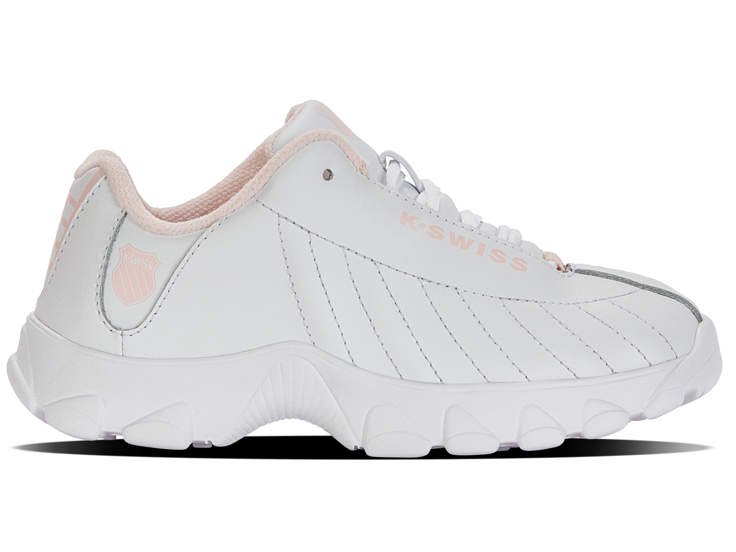 ST329 Women's Sneakers - White & Heavenly Pink | Comfortable Athletic Shoes for Running, Walking & Casual Wear