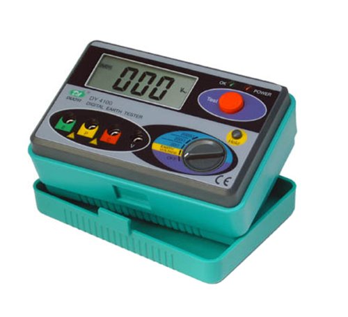 DUOYI DY4100 Digital Earth Ground Resistance Tester Meter - Professional Soil Resistivity Measurement Tool for Electricians & Engineers | Perfect for Home Wiring, Industrial Sites & Solar Panel Installations