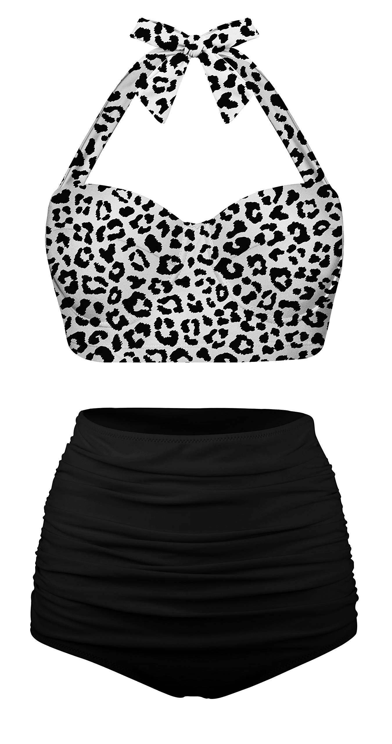 Angerella Women's Vintage Polka Dot High Waisted Bikini Set - Retro Swimwear for Beach, Pool & Summer Vacations