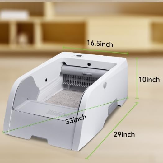 Upgraded S6 Self-Cleaning Litter Box for Cats - Automatic Odorless Cat Toilet with Open Design & Anti-Pinch Safety, Works with Clumping Litter | Perfect for Small Spaces & Multi-Cat Homes