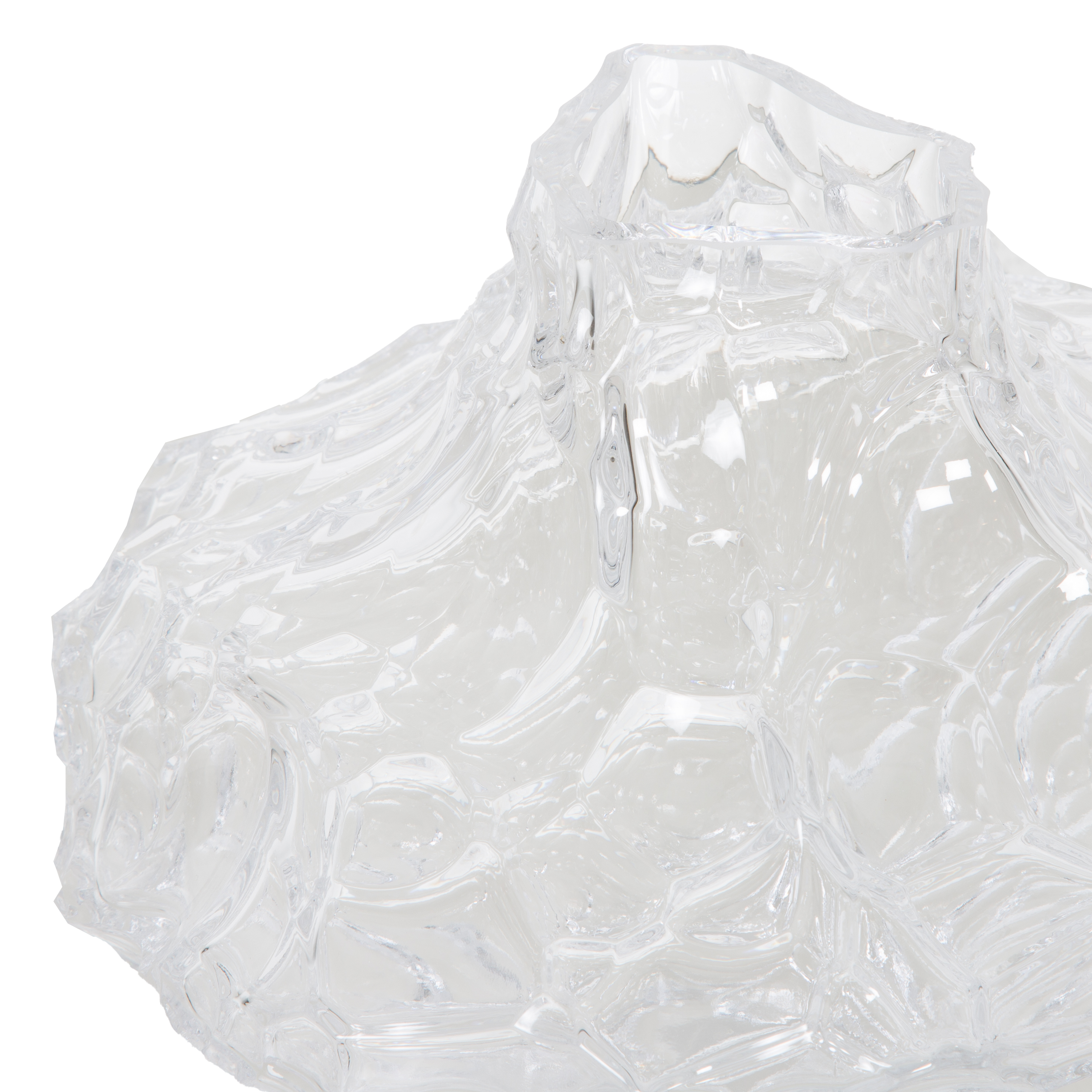 Elegant Canyon Glass Vase - Modern Home Decor for Flowers, Centerpiece, Wedding & Dining Table Decorations