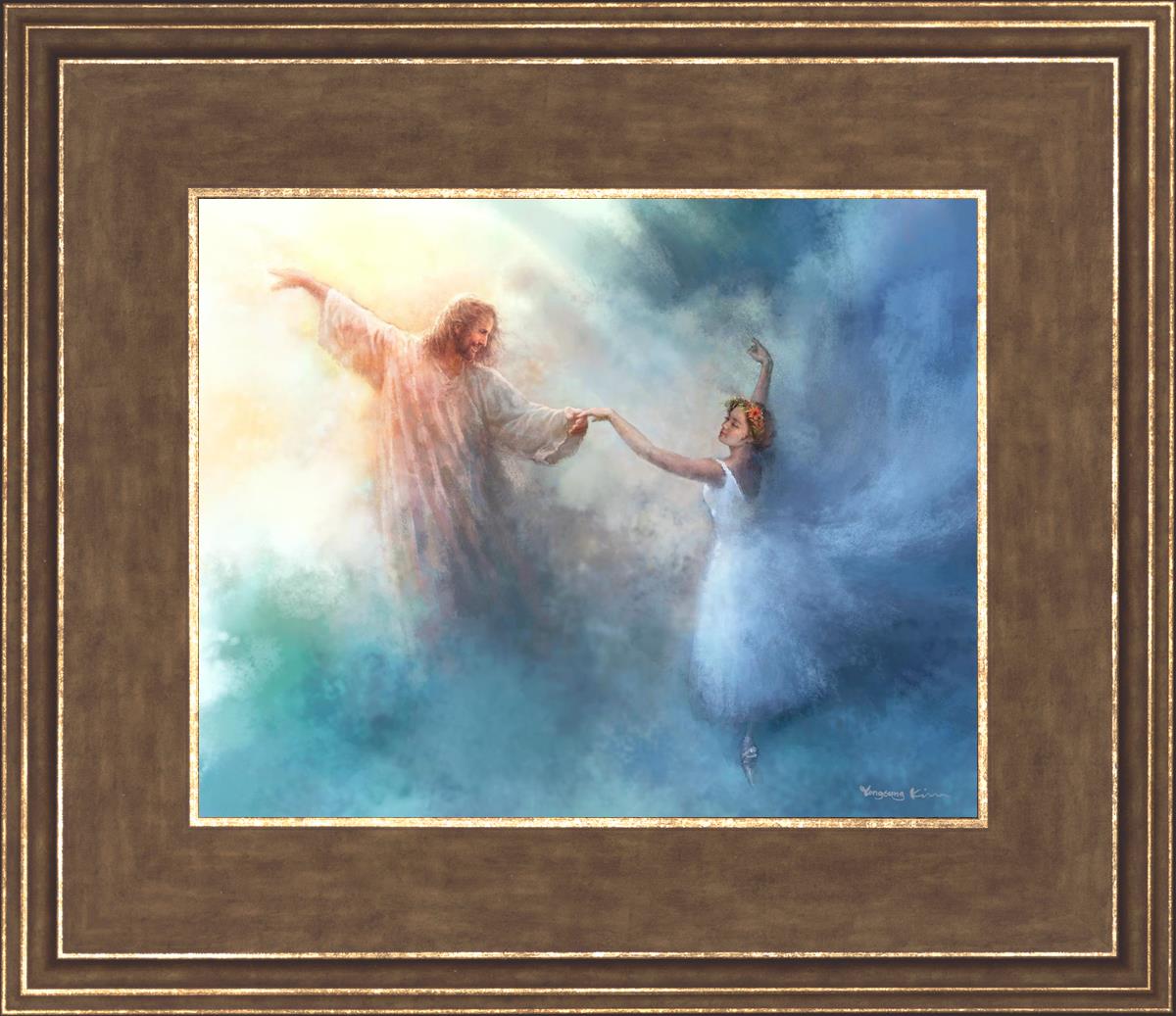 A Pas De Deux By Yongsung Kim - Ballet Dance Art Print - Elegant Wall Decor for Home, Office & Dance Studios
