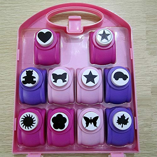 25mm DIY Paper Scrapbooking Hole Punch Set - 10pcs Craft Puncher for Card Making, Scrapbooking, Embossing & Printing | Perfect for DIY Projects, Greeting Cards & Photo Albums
