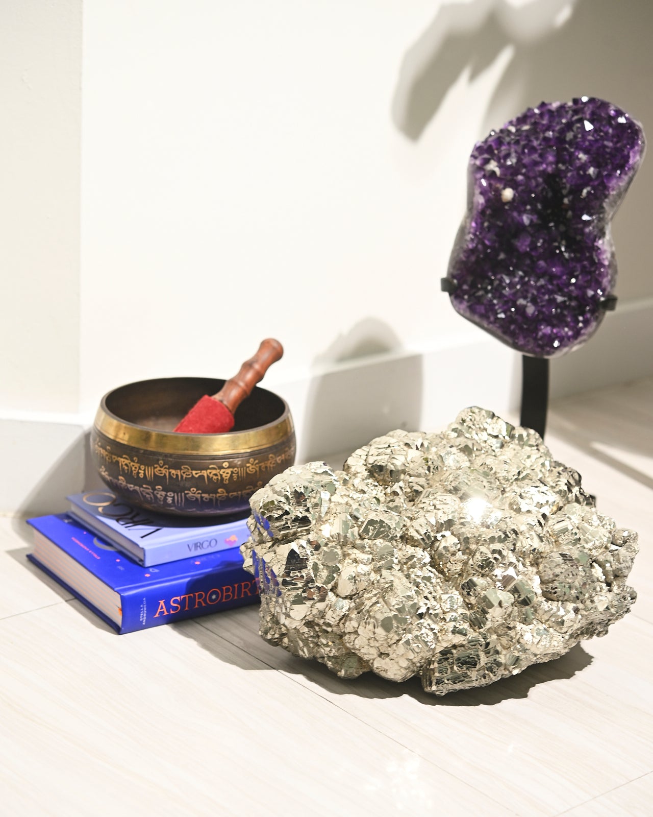 44lb Natural Pyrite Cluster - Large Raw Pyrite Specimen for Mineral Collectors & Home Decor | Perfect for Display, Healing Crystals & Feng Shui Decorations