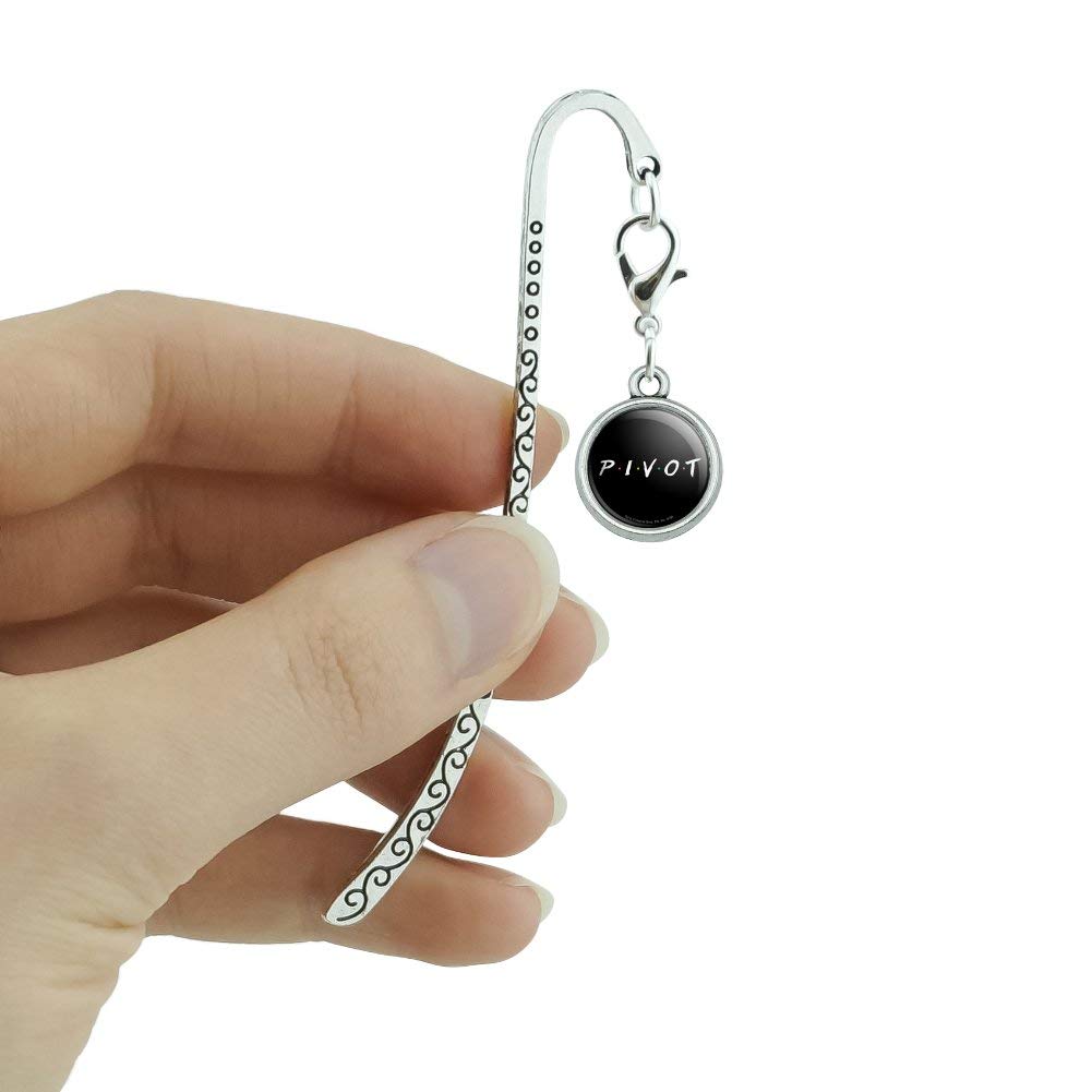 Friends TV Show Inspired Pivot Metal Bookmark with Charm - Perfect for Book Lovers & Collectors - Great Gift for Fans of the Sitcom - Ideal for Reading, Collecting & Displaying